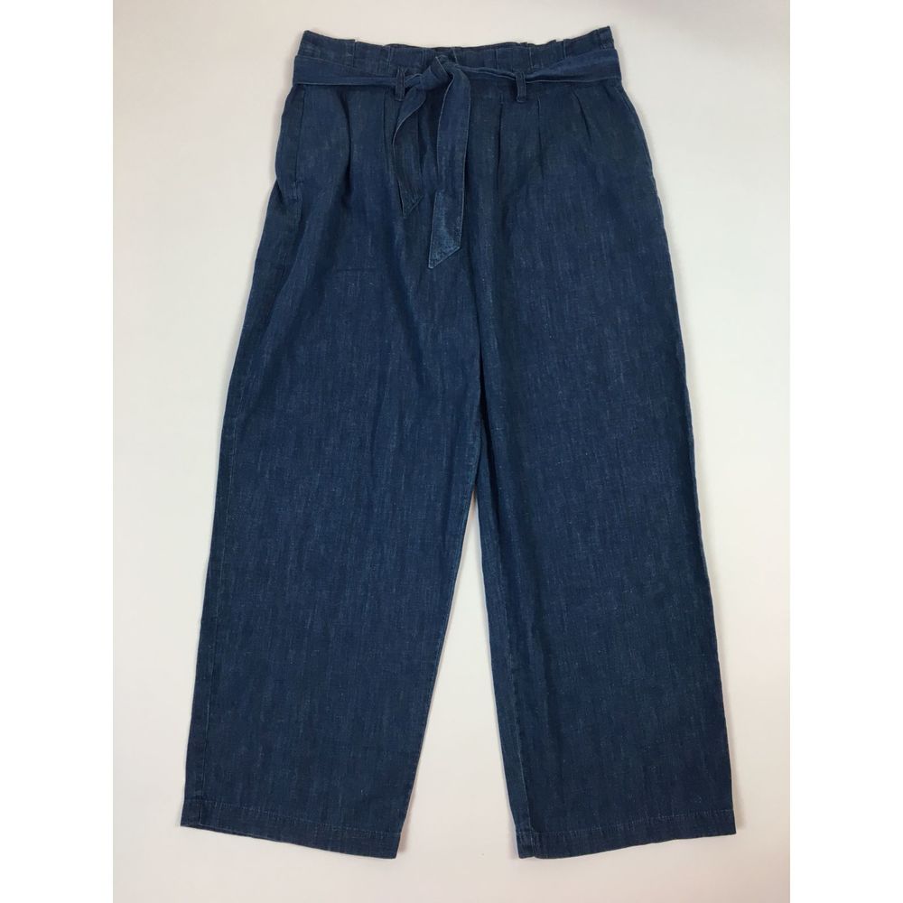 Re-Imagined J. Crew High Rise Paper Bag Denim Pant - Picture 2 of 8